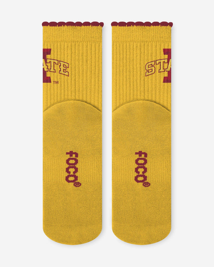 Iowa State Cyclones 3-Pack Ruffle Quarter Socks