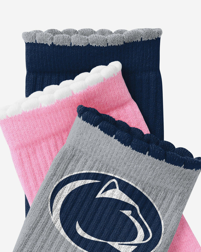 Penn State Nittany Lions 3-Pack Ruffle Quarter Socks