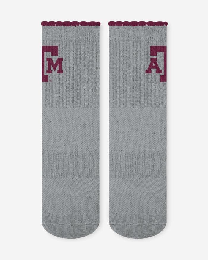 Texas A&M Aggies 3-Pack Ruffle Quarter Socks FOCO - FOCO.com