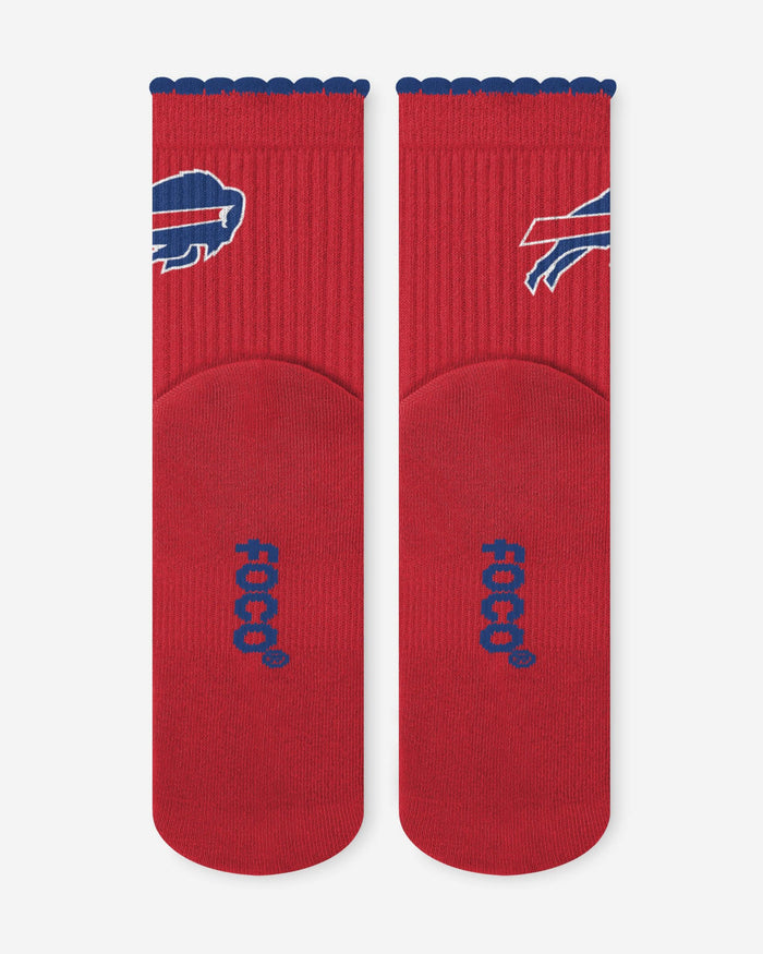 Buffalo Bills 3-Pack Ruffle Quarter Socks