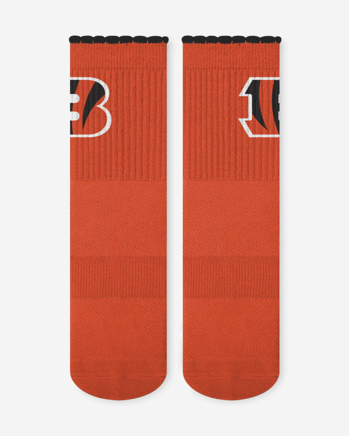 Cincinnati Bengals 3-Pack Ruffle Quarter Socks