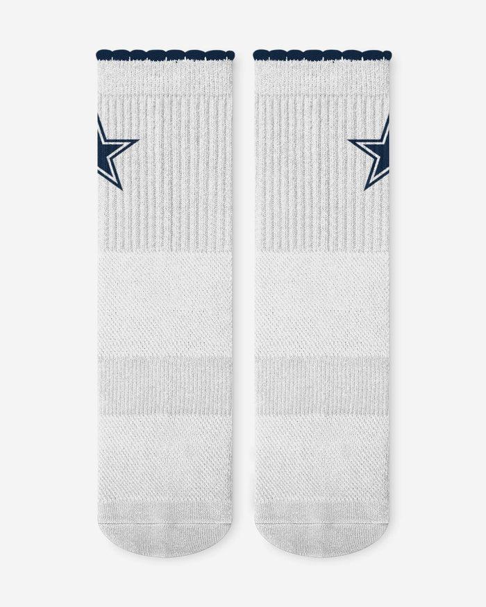Dallas Cowboys 3-Pack Ruffle Quarter Socks