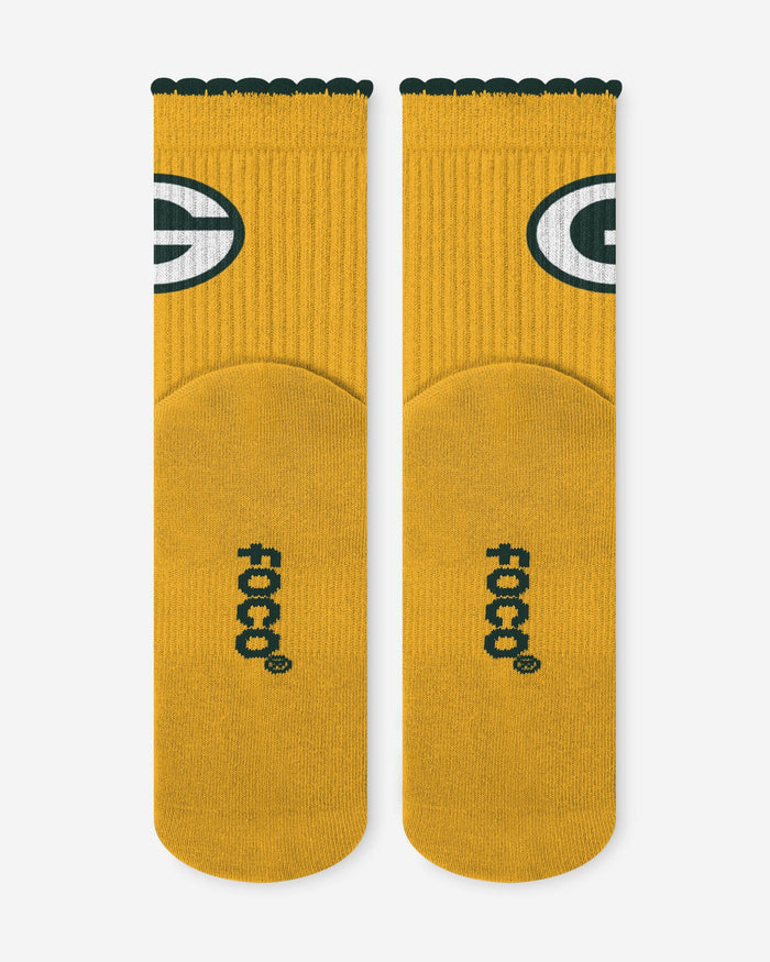 Green Bay Packers 3-Pack Ruffle Quarter Socks