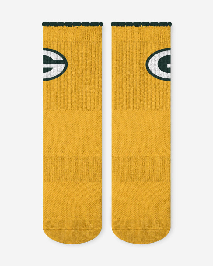 Green Bay Packers 3-Pack Ruffle Quarter Socks