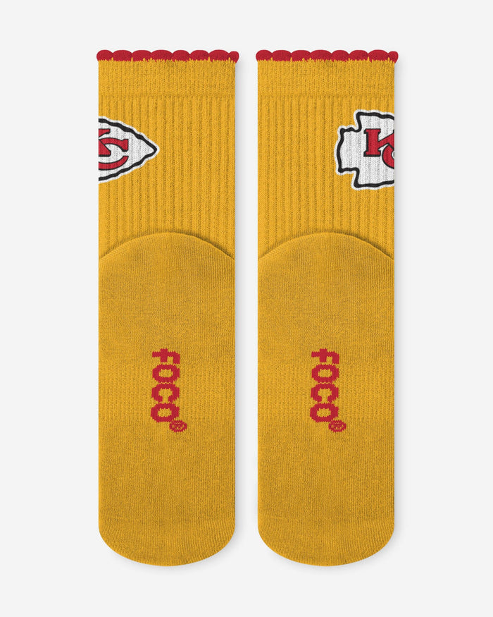 Kansas City Chiefs 3-Pack Ruffle Quarter Socks