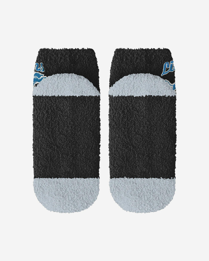 Detroit Lions 2 Pack Womens Script Logo Fuzzy Ankle Socks FOCO - FOCO.com