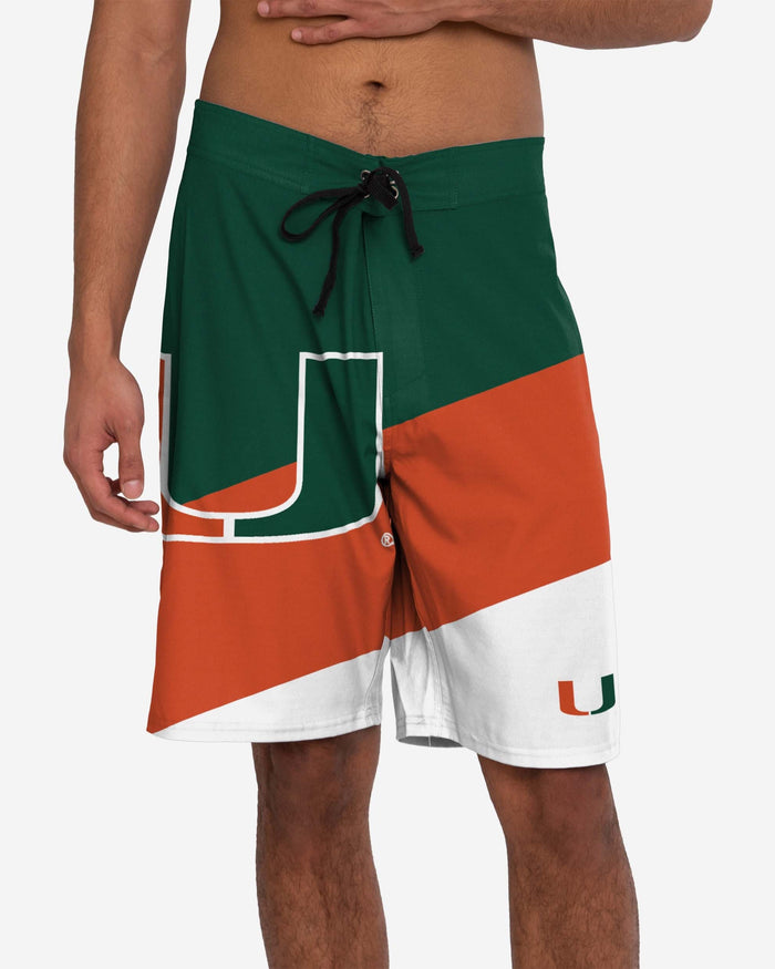 Miami Hurricanes Color Dive Boardshorts FOCO - FOCO.com