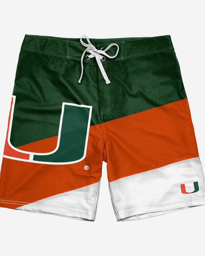 Miami Hurricanes Color Dive Boardshorts FOCO - FOCO.com