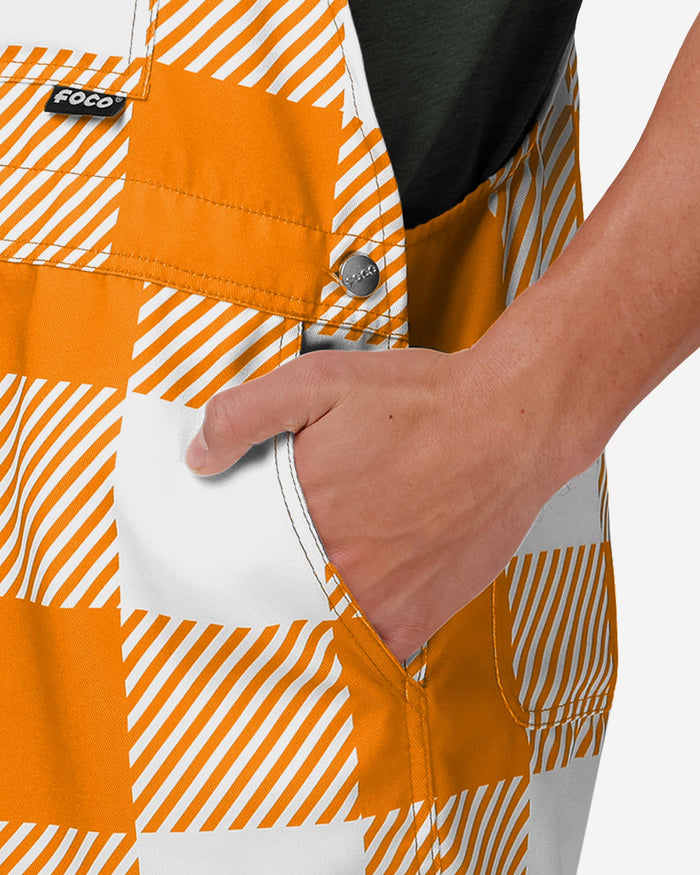 Tennessee Volunteers Mens Plaid Bib Shortalls FOCO - FOCO.com