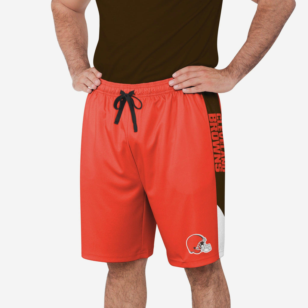 Cleveland Browns Side Stripe Training Shorts FOCO S - FOCO.com