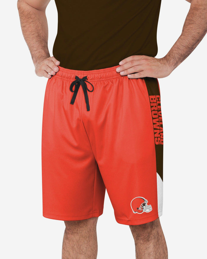 Cleveland Browns Side Stripe Training Shorts FOCO S - FOCO.com