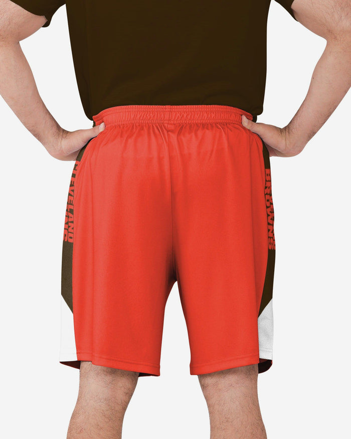 Cleveland Browns Side Stripe Training Shorts FOCO S - FOCO.com
