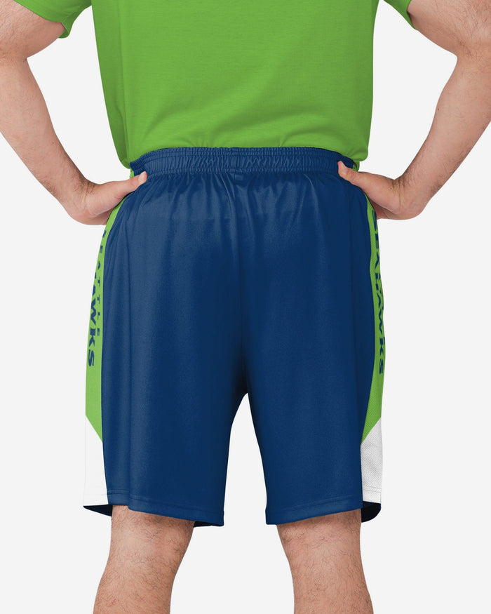 Seattle Seahawks Side Stripe Training Shorts FOCO S - FOCO.com