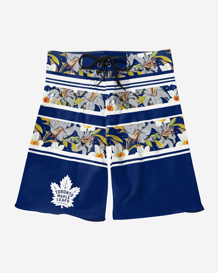Toronto Maple Leafs Floral Stripe Boardshorts FOCO - FOCO.com