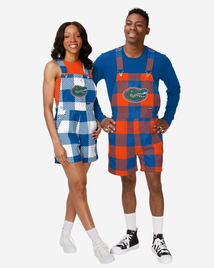 Florida Gators Womens Plaid Bib Shortalls FOCO Florida Gators Womens Plaid Bib Shortalls FOCO