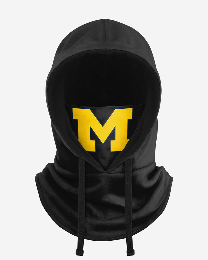 Michigan Wolverines Black Drawstring Hooded Gaiter FOCO - FOCO.com