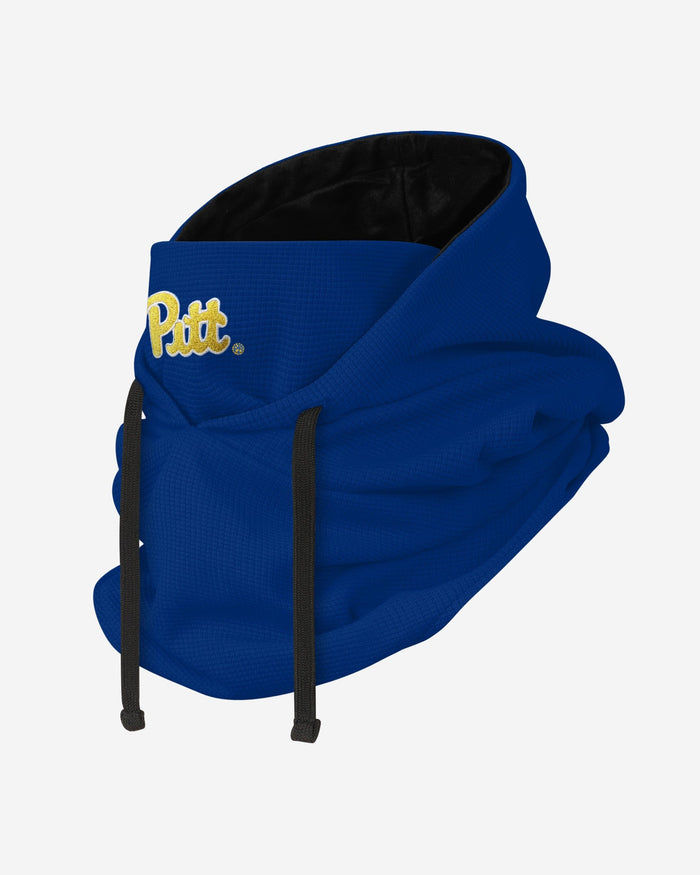 Pittsburgh Panthers Waffle Drawstring Hooded Gaiter FOCO - FOCO.com