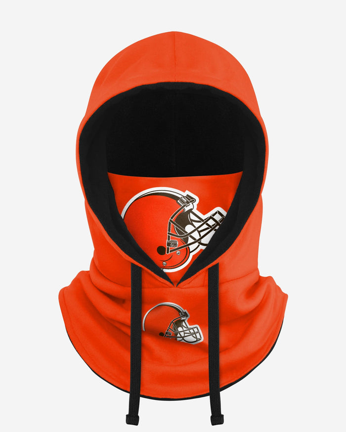 Cleveland Browns Alternate Team Color Drawstring Hooded Gaiter FOCO - FOCO.com