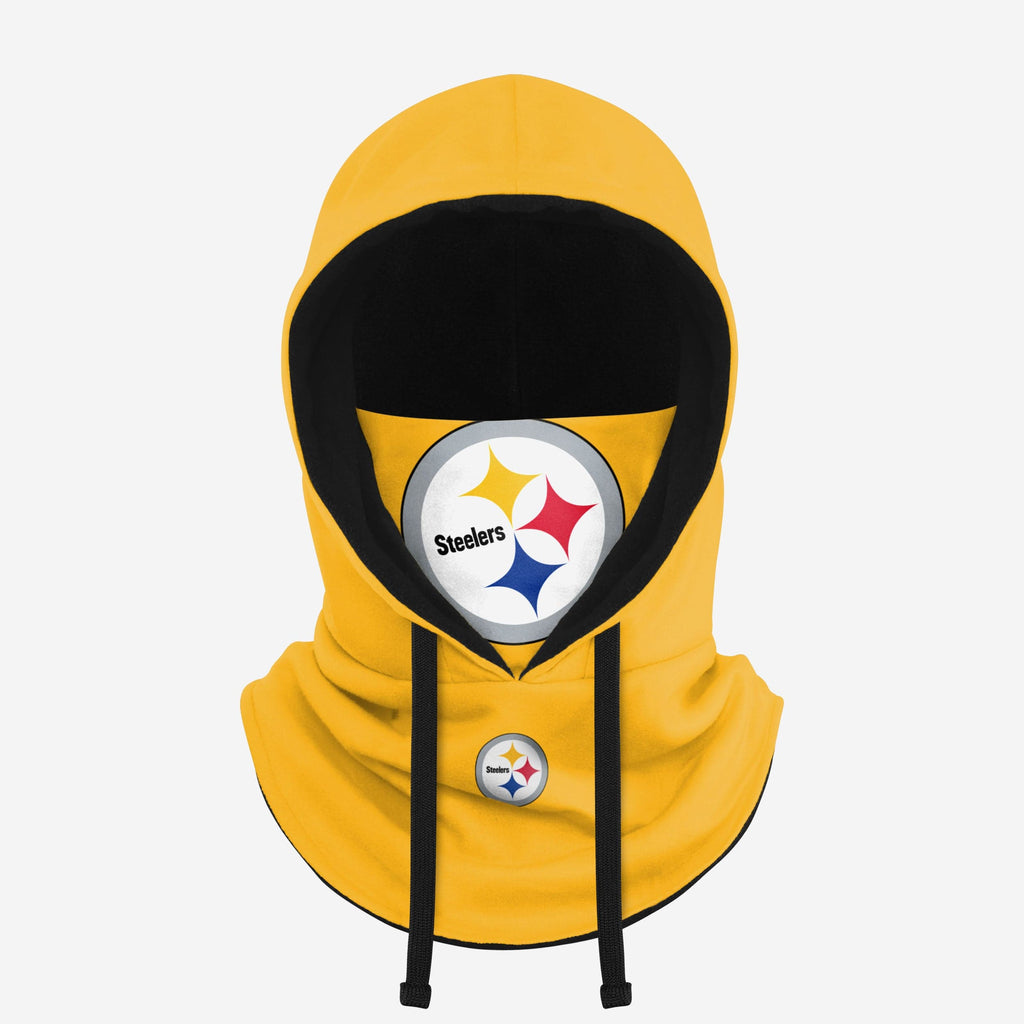 Pittsburgh Steelers Alternate Team Color Drawstring Hooded Gaiter FOCO - FOCO.com