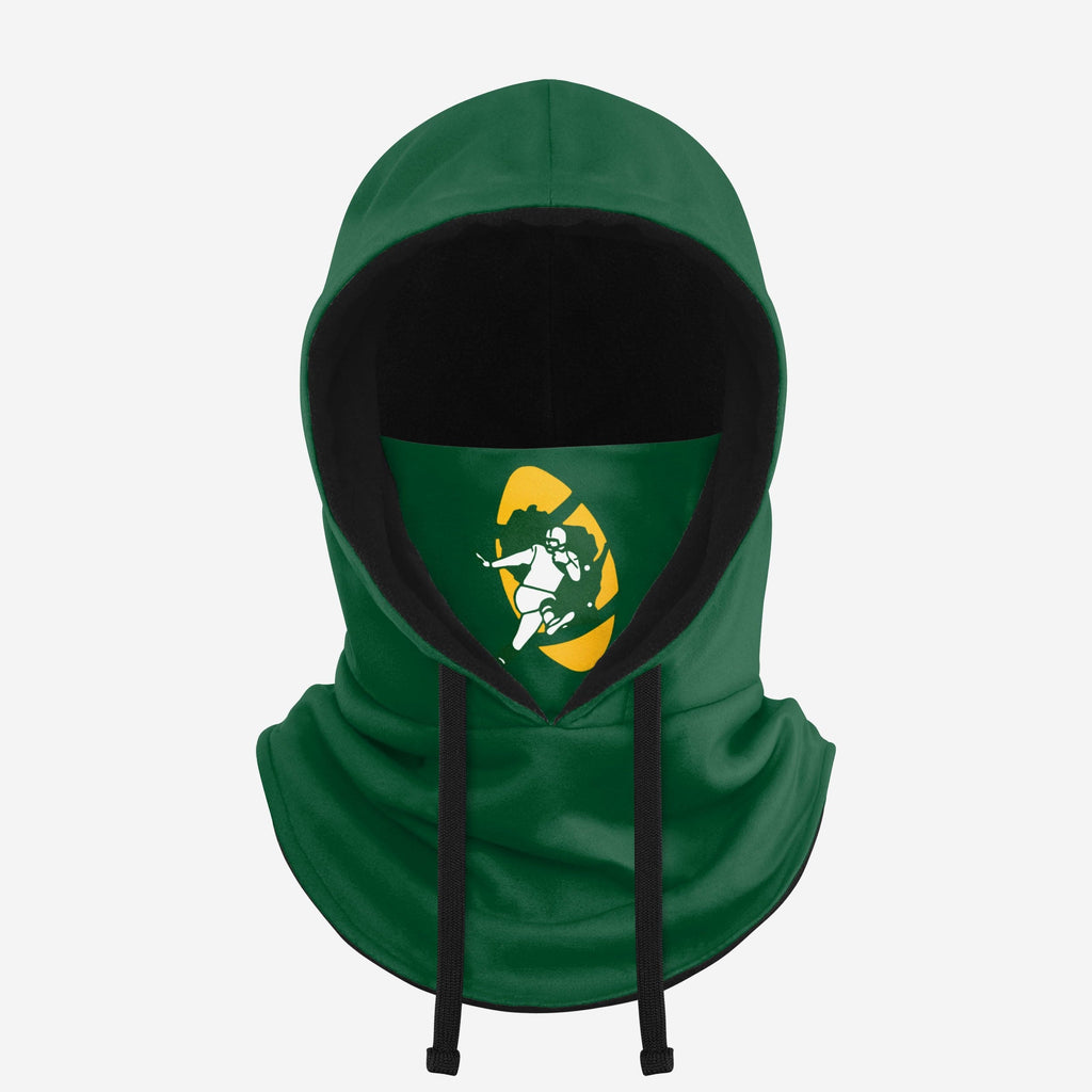 Green Bay Packers Retro Drawstring Hooded Gaiter FOCO - FOCO.com