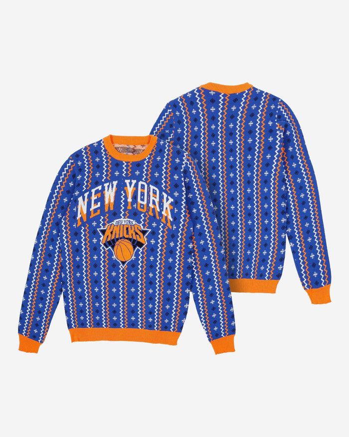 New York Knicks Thematic Knit Sweater FOCO - FOCO.com