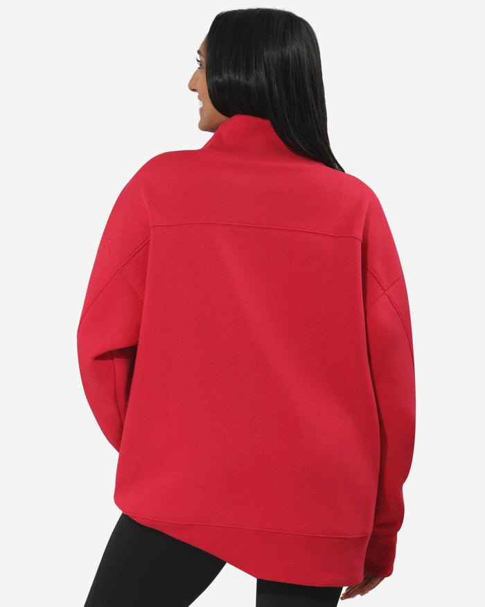 Atlanta Falcons Chenille Logo Oversized Mockneck Sweatshirt FOCO S - FOCO.com