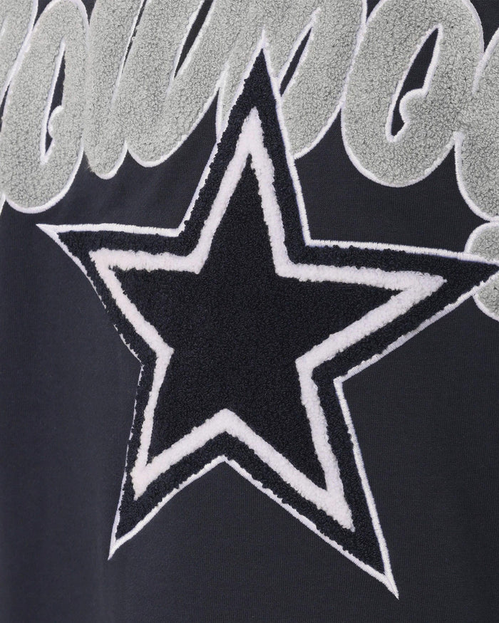 Dallas Cowboys Chenille Logo Oversized Mockneck Sweatshirt FOCO S - FOCO.com