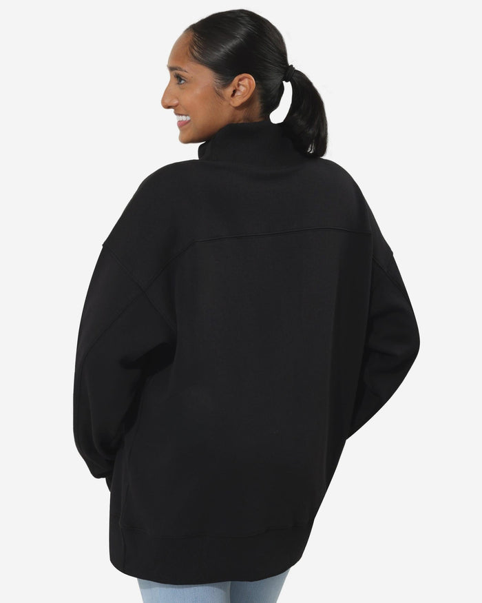 Jacksonville Jaguars Chenille Logo Oversized Mockneck Sweatshirt FOCO S - FOCO.com
