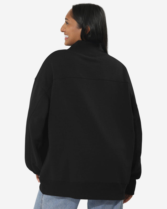 Las Vegas Raiders Chenille Logo Oversized Mockneck Sweatshirt FOCO S - FOCO.com