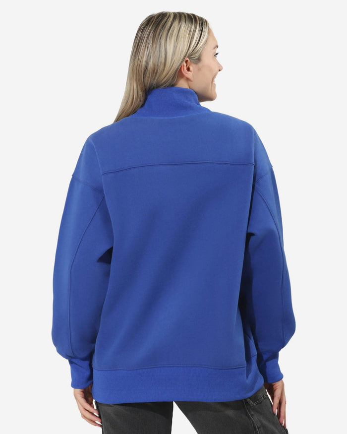 Los Angeles Rams Rhinestone Logo Mock Neck Oversized Sweater FOCO S - FOCO.com