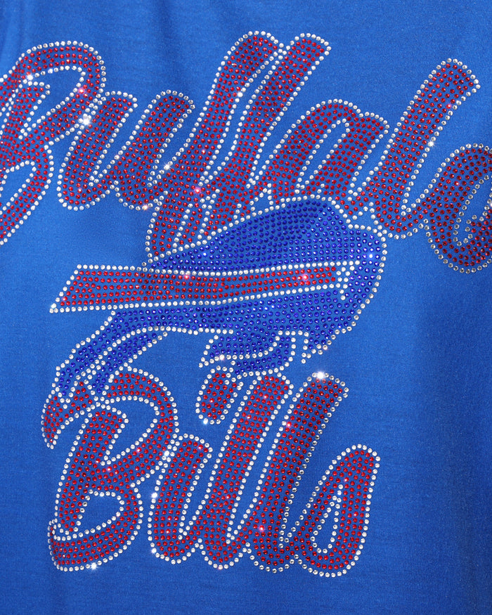 Buffalo Bills Rhinestone Tie-Breaker Sleeveless Top