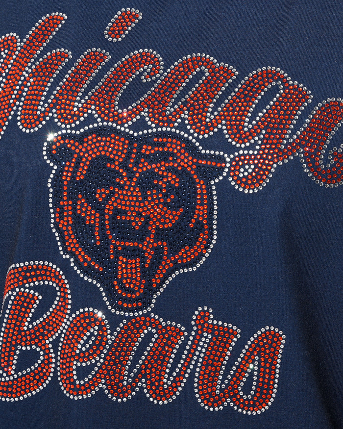 Chicago Bears Rhinestone Tie-Breaker Sleeveless Top