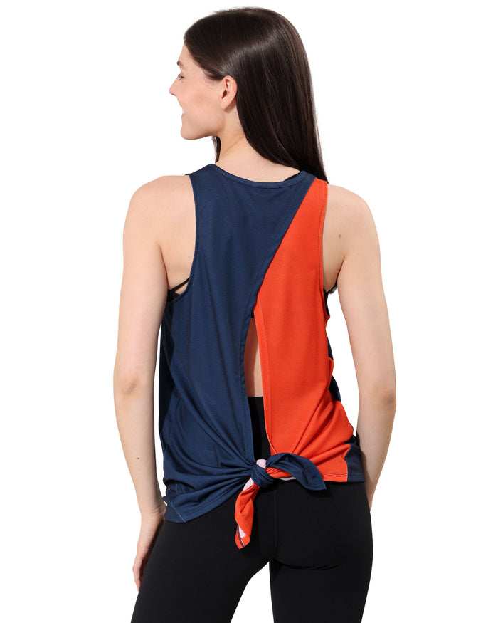 Chicago Bears Rhinestone Tie-Breaker Sleeveless Top