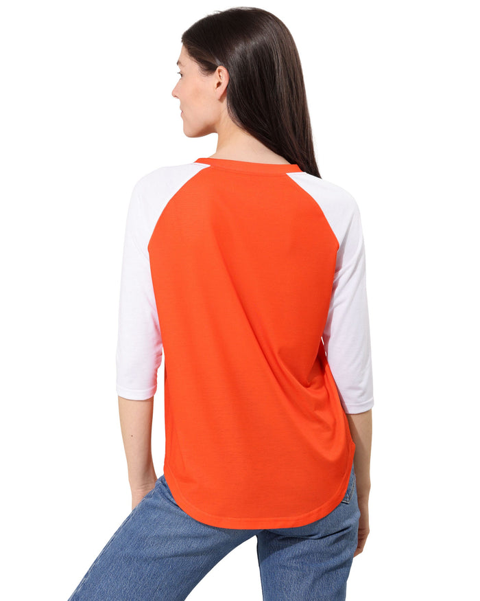 Denver Broncos Rhinestone Raglan T-Shirt FOCO S - FOCO.com