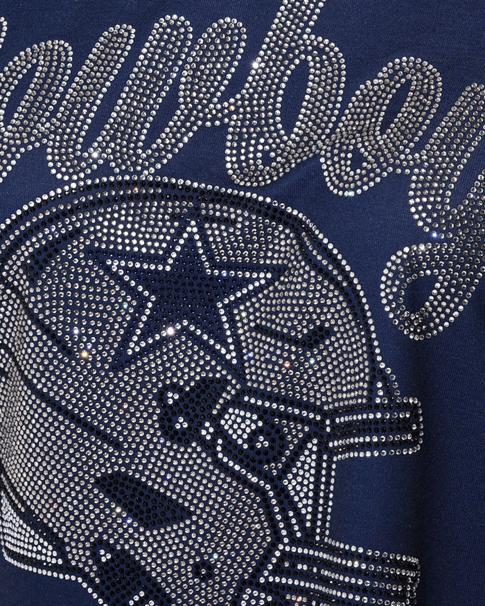Dallas Cowboys Rhinestone Raglan T-Shirt FOCO S - FOCO.com
