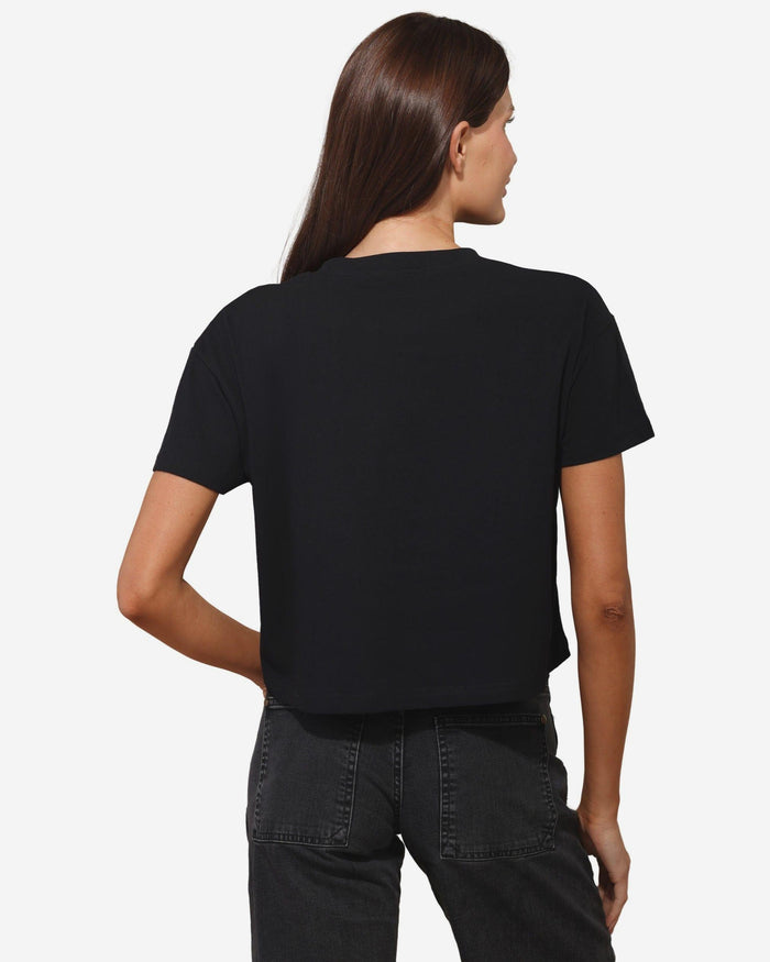 Atlanta Falcons Womens Rhinestone Logo Crop Top FOCO S - FOCO.com