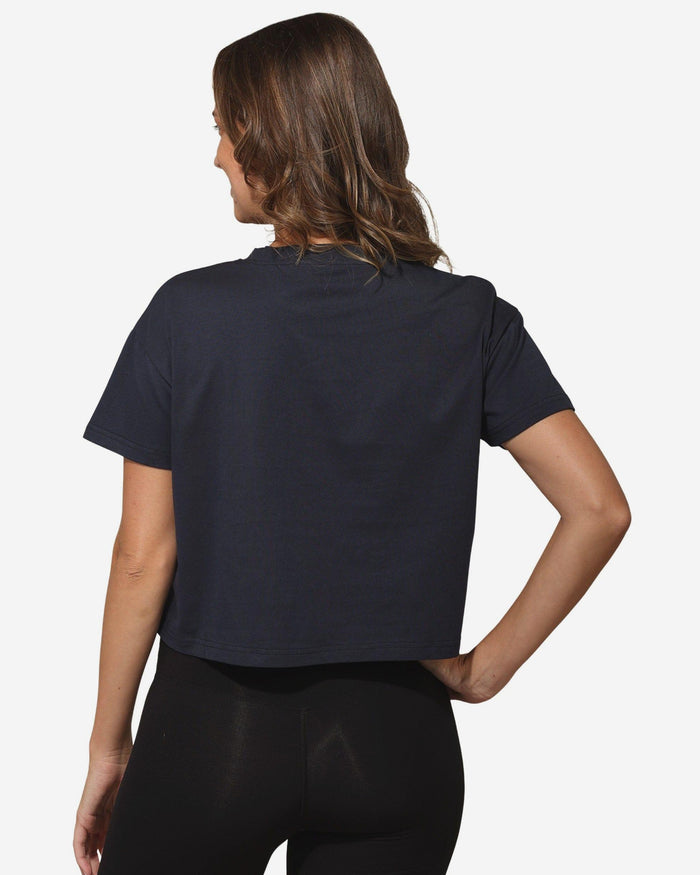 Houston Texans Womens Rhinestone Logo Crop Top FOCO S - FOCO.com