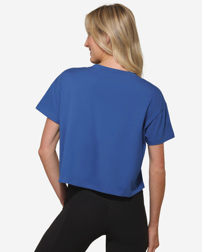 Indianapolis Colts Womens Rhinestone Logo Crop Top FOCO S - FOCO.com