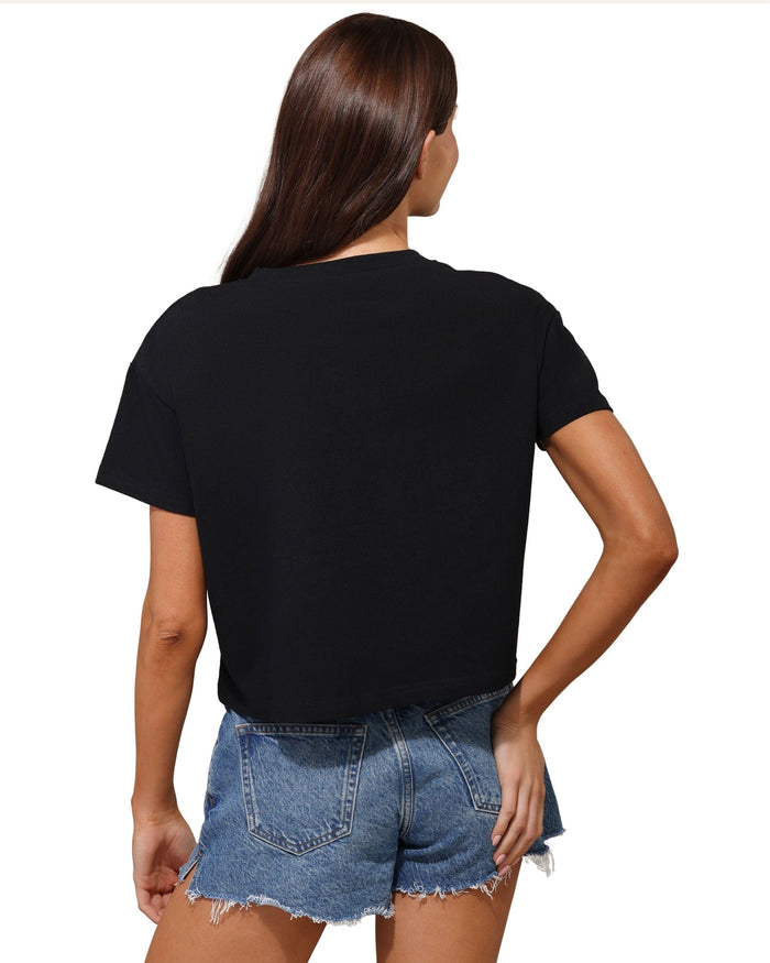 Jacksonville Jaguars Womens Rhinestone Logo Crop Top FOCO S - FOCO.com