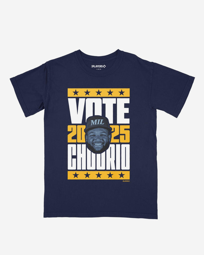 Jackson Chourio 2025 Vote Heavyweight T-Shirt FOCO S - FOCO.com