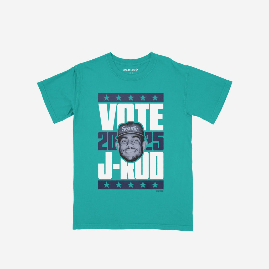 Julio Rodriguez 2025 Vote Heavyweight T-Shirt FOCO S - FOCO.com