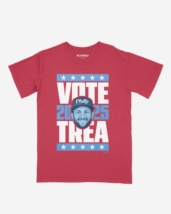 Trea Turner 2025 Vote Heavyweight T-Shirt FOCO Maroon S - FOCO.com