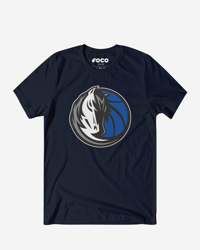 Dallas Mavericks Primary Logo T-Shirt FOCO Navy S - FOCO.com