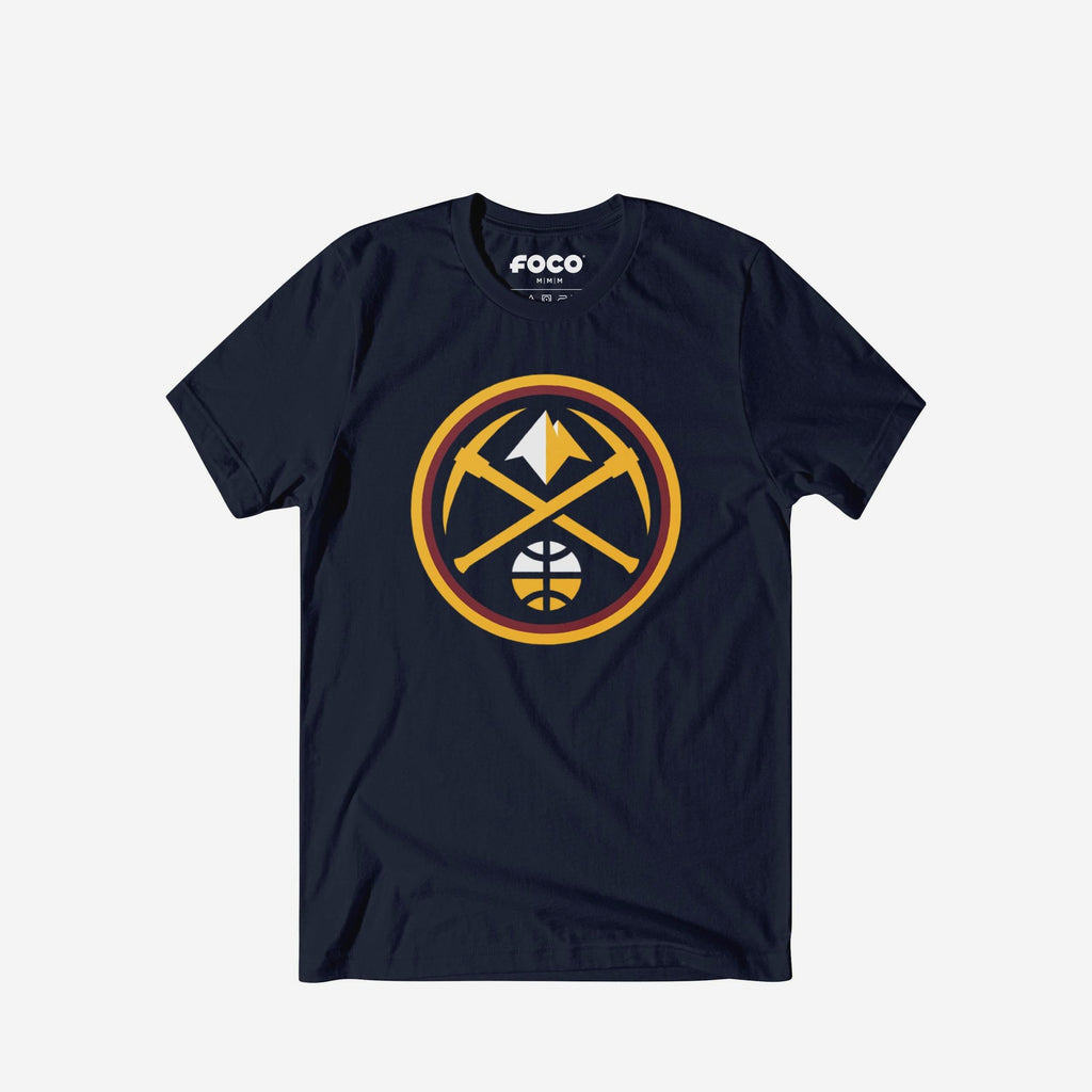 Denver Nuggets Primary Logo T-Shirt FOCO Navy S - FOCO.com