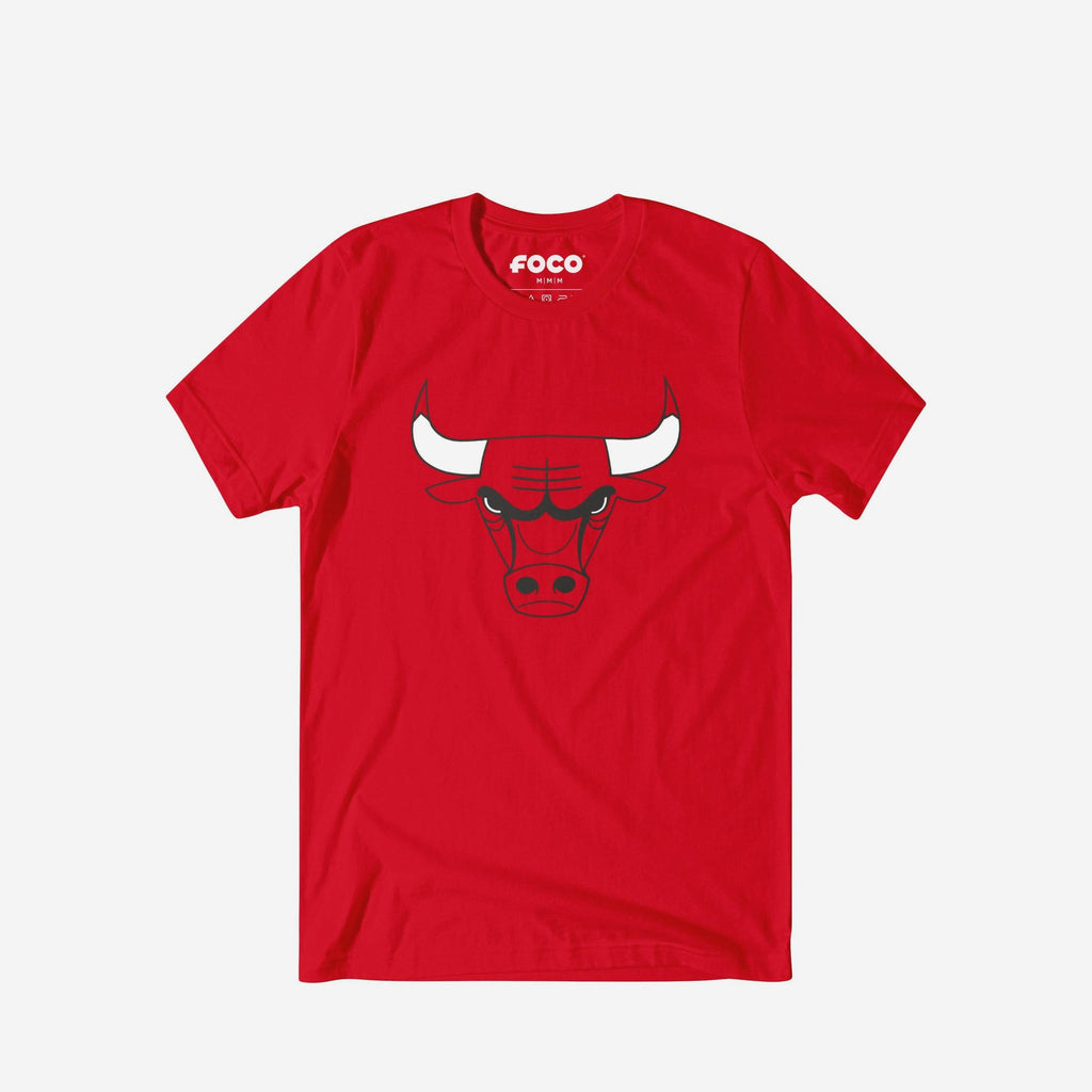 Chicago Bulls Primary Logo T-Shirt FOCO Red S - FOCO.com