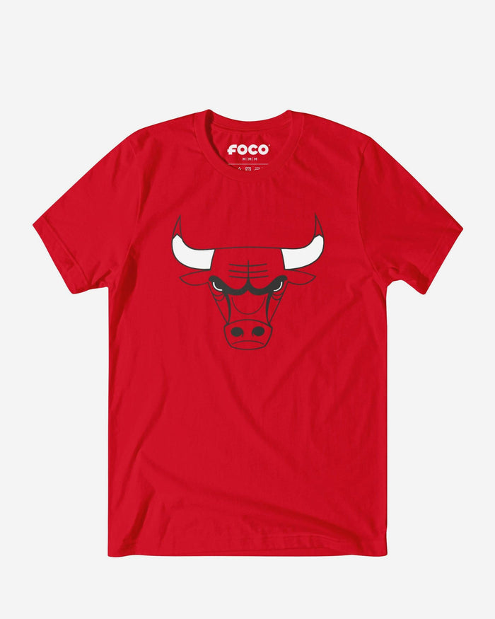 Chicago Bulls Primary Logo T-Shirt FOCO Red S - FOCO.com