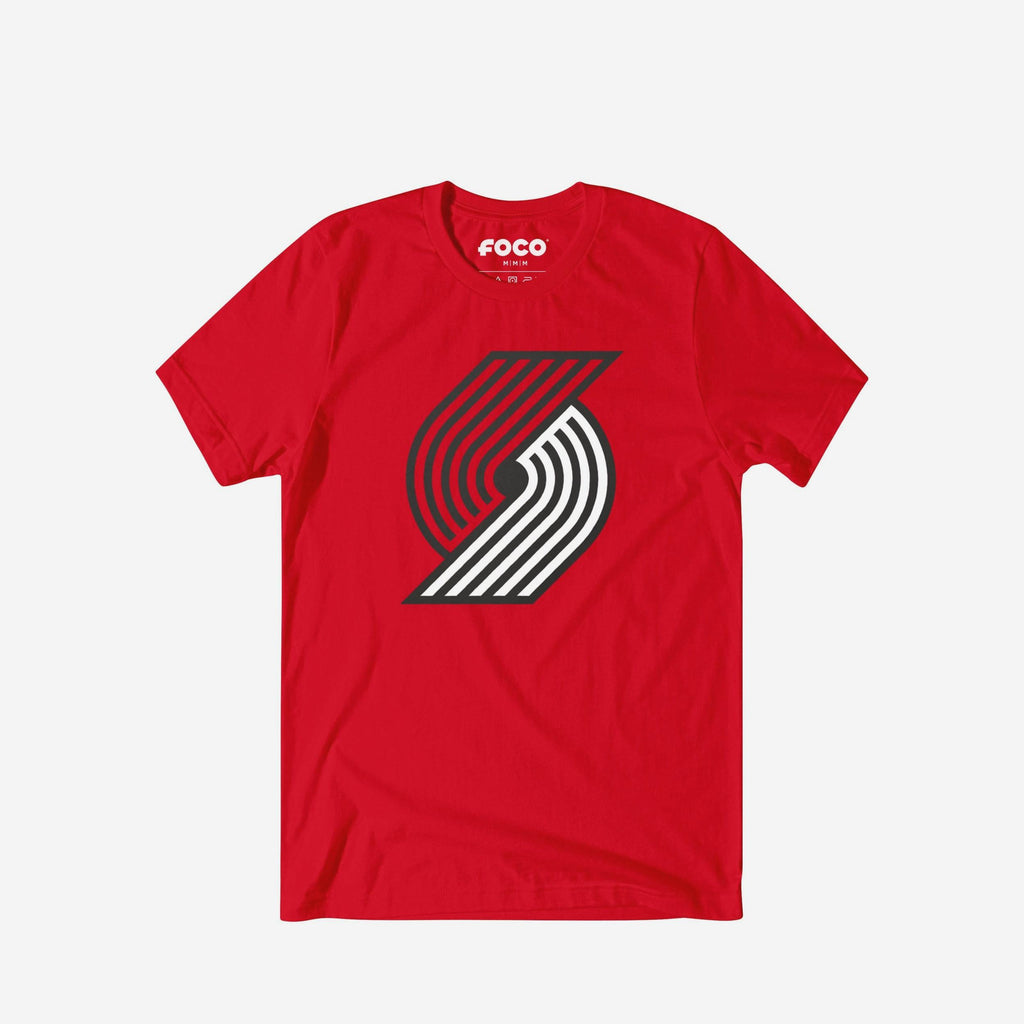 Portland Trail Blazers Primary Logo T-Shirt FOCO Red S - FOCO.com