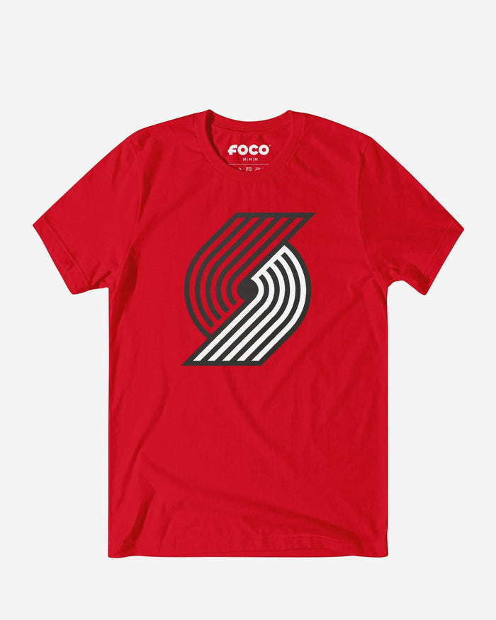 Portland Trail Blazers Primary Logo T-Shirt FOCO Red S - FOCO.com