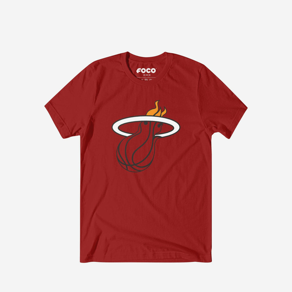 Miami Heat Primary Logo T-Shirt FOCO Canvas Red S - FOCO.com