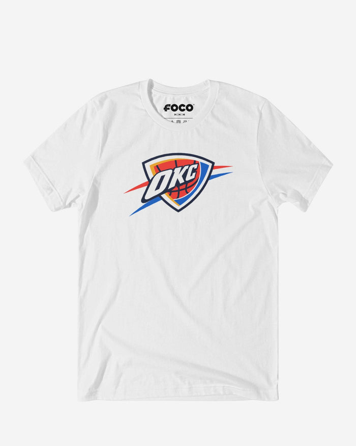 Oklahoma City Thunder Primary Logo T-Shirt FOCO White S - FOCO.com